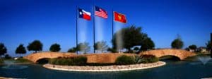 3 Flags in Landscape
