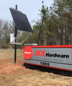 ACE Hardware internal lite sign in GA Lighting and Signage