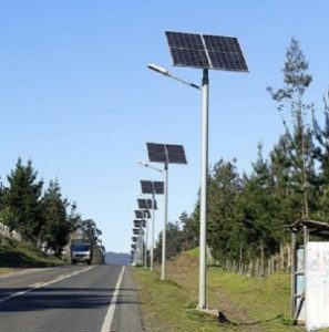 Solar Streetlights by roadway