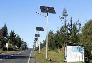 Solar Streetlights by roadway