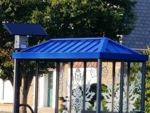 Solar bus shelter daylight