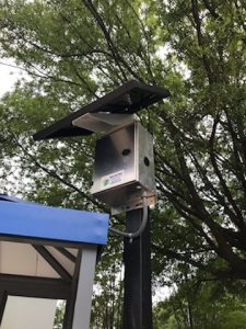 SunInOne's solar bus shelter N Harrison at Weston Pkwy