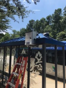 SunInOne's solar bus shelter Crescent Commons