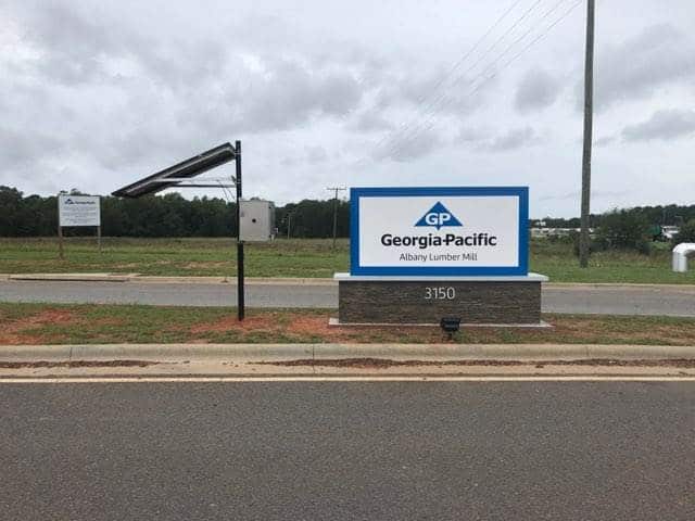 Georgia Pacific Plant sign day