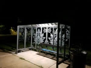 SunInOne's solar bus shelter