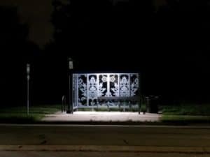 SunInOne's solar bus shelter