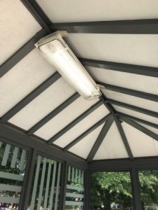 SunInOne's solar bus shelter atSE Maynard Rd at Freeman Ctr
