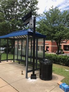 SunInOne's solar bus shelter