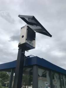 SunInOne's solar bus shelter at highland village