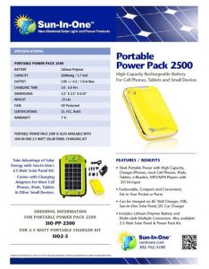 2500mAh Power Pack
