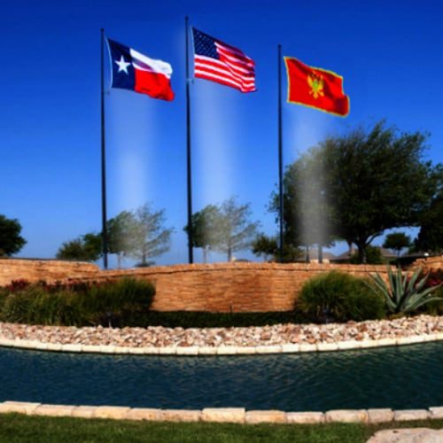 3 Flags in Landscape