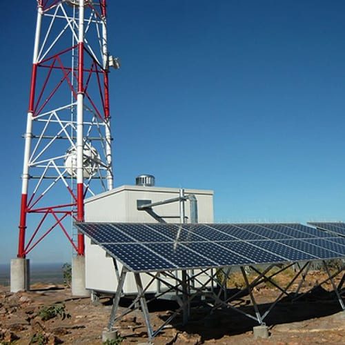 Solar Cell Tower Power
